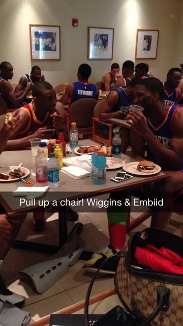 NBA's tweet photo. Add "NBA" on @snapchat for an exclusive behind-the-scenes look at the #NBARooks Photo Shoot! http://t.co/ZhHtw4AgnV