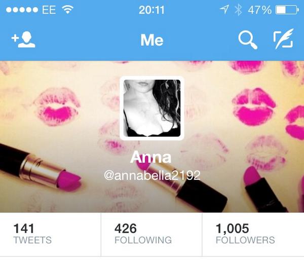 annabella2192's tweet photo. 1000+ followers thanks guys 😘😘 xoxo http://t.co/nzdcag65Xm