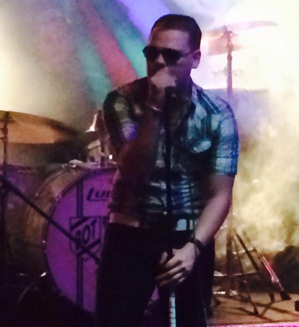 DepthsOfficial's tweet photo. Erick under the lights of Cooks Cafe in Naugatuck. http://t.co/llLBNyAHyR