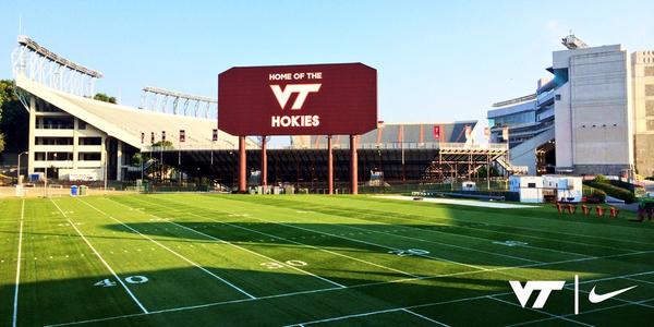 thomasguerry's tweet image. The lines are down, practice starts tomorrow! #VTCampLife
