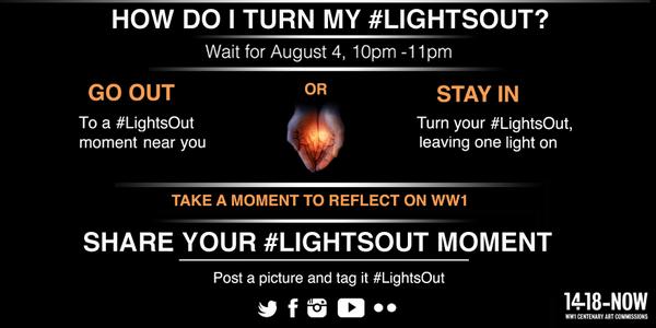1418NOW's tweet photo. Here's how you can take part of this UK-wide moment to mark #ww1centenary. RT! #reflect #100years #LightsOut http://t.co/BNwfv2yIXd