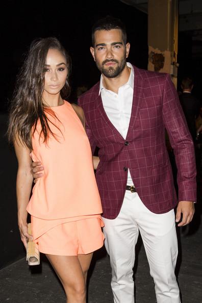 Jesse Metcalfe and Cara Santana attend the Tiger of Sweden show during the London