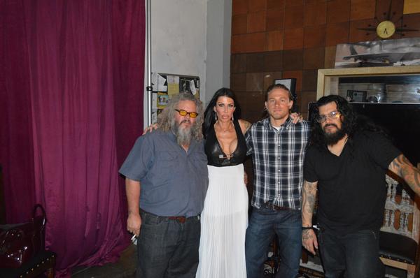 V22LOSANGELES's tweet photo. @SonsofAnarchy #Bootbash #markboone #CharlieHunnam designers Frankie and Angie of #v22la http://t.co/guPN8LIk9L