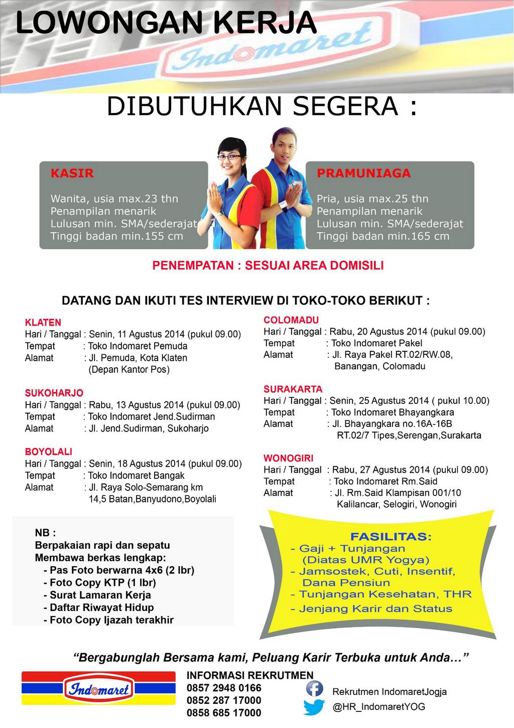 Indomaret Yogyakarta on Twitter: "@lokersoloraya # 