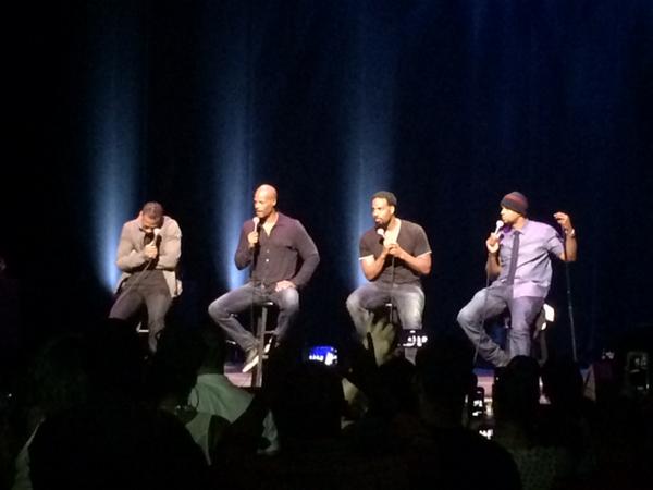 ComedyOzNz's tweet photo. Woah, an epic reunion in New Jersey over the weekend! @MarlonWayans x @keeneniwayans x @DamonkWayans x @Shawn_Wayans. http://t.co/hXHLjKed7m