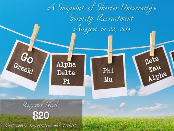 HawkOrientation's tweet photo. #GoGreek @ShorterADPi, @ZTAatShorter &amp; @phimushorter invite you to register under the Campus Life tab in Scholar! http://t.co/hRkVPRhTzP