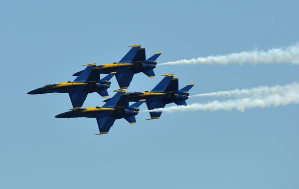 Blue Angels flying in formation #Seafair2014 #Seattle