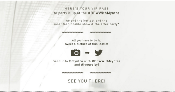 Moksha_J's tweet photo. @myntra #BFWWithMyntra #Bangalore http://t.co/bIF3qxQUqX
