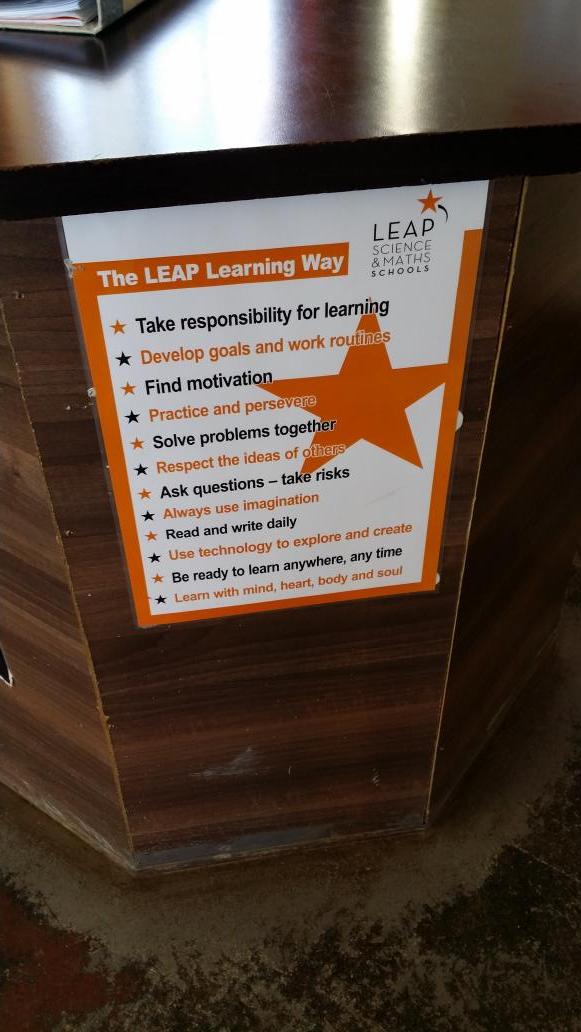 maggiev's tweet image. The leap learning way.  Fab. #edtechsummitsa