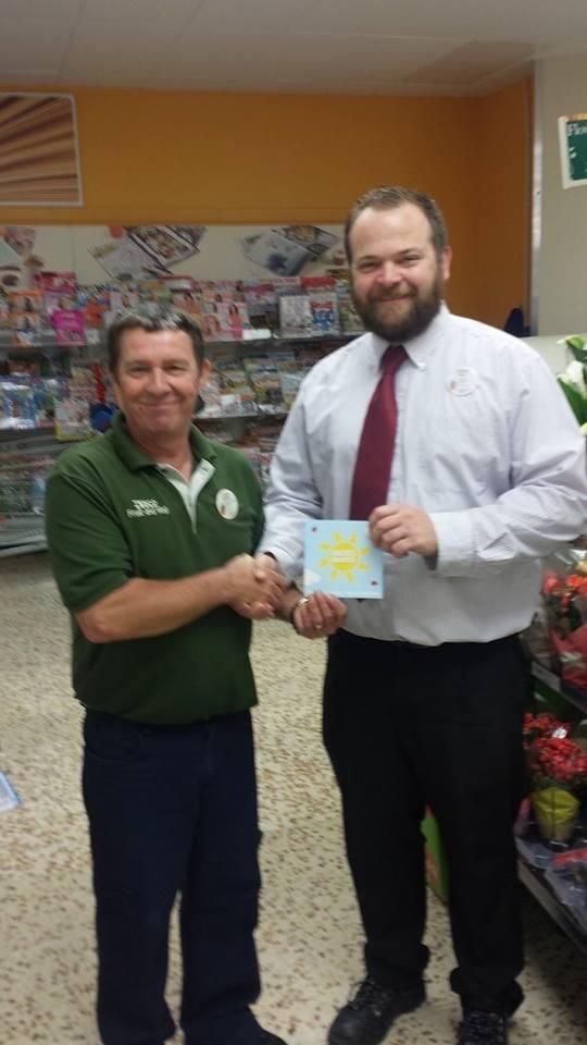 Well done to Graham Upton who never says no excellent service