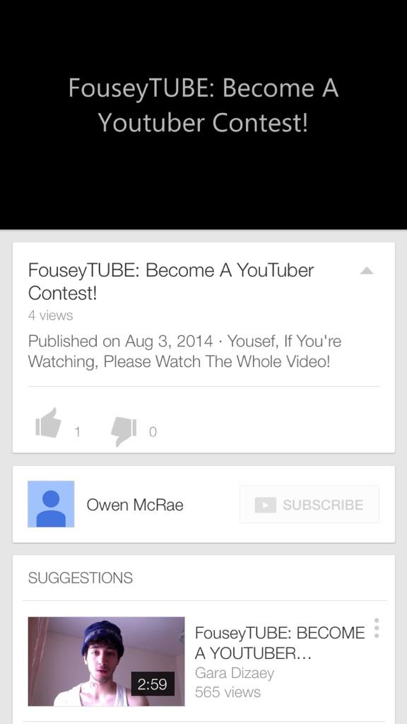 XoINFINTYoX's tweet photo. #FOUSEYTUBE #becomeayoutubercontest http://t.co/7tJCUeDdGO