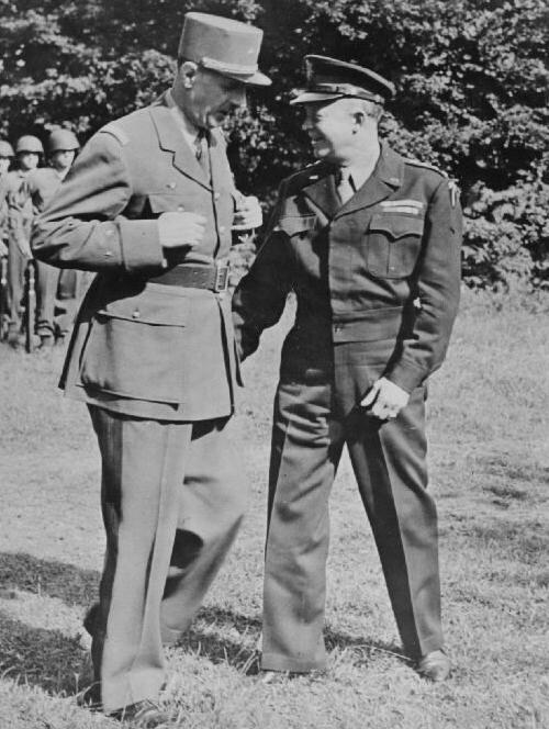 This is What Charles de Gaulle and Dwight Eisenhower Looked Like  on 8/21/1944 