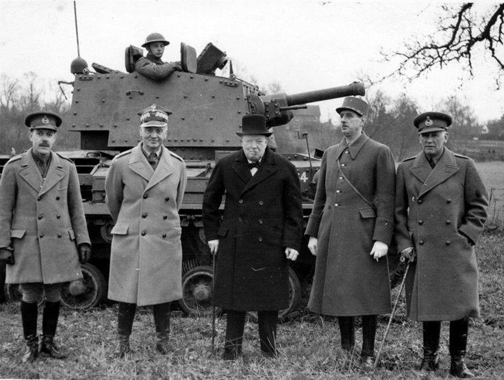 Fascinating Historical Picture of Winston Churchill with Charles de Gaulle on 2/14/1941 