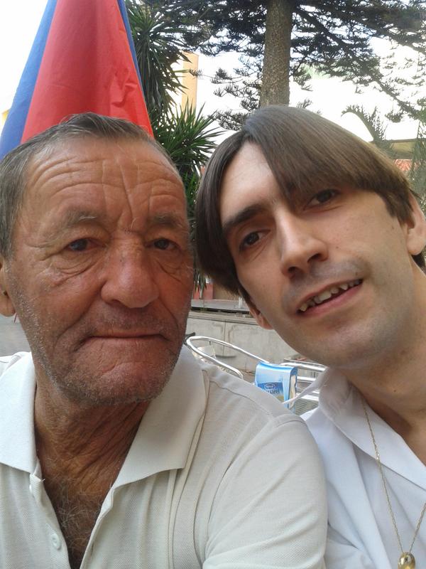 Con nuestro amigo vicente