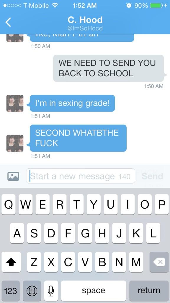 “@cannonbcll: Oh. ” you would