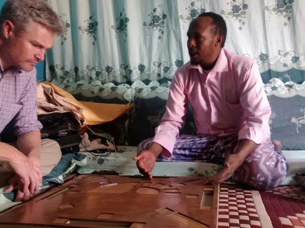 DesertRoseAddis's tweet photo. We've been back in #Jigjiga preparing for the launch of the #CamelGame @mercycorps | Here Andrew oversees production! http://t.co/DbsXRxgCnQ