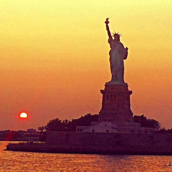 #SunsetSailing #LadyLiberty #StatueOfLiberty #NYC #sailing #boating #sunset #SummerSlam #Manhattan #sunriseorsunset