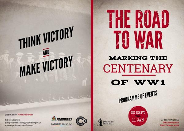 We open The Road to War exhibition in Sept, marking #WW1centenary with a whole programme of free events in #Barnsley