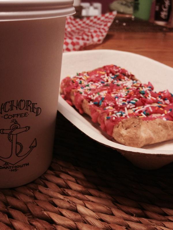 Homemade pop tart? Yes, please! Thanks <a href="/Anchoredcoffee/">Anchored coffee </a> <a href="/ProSkates/">Pro Skateboards</a> for making it bearable to work on #NatalDay