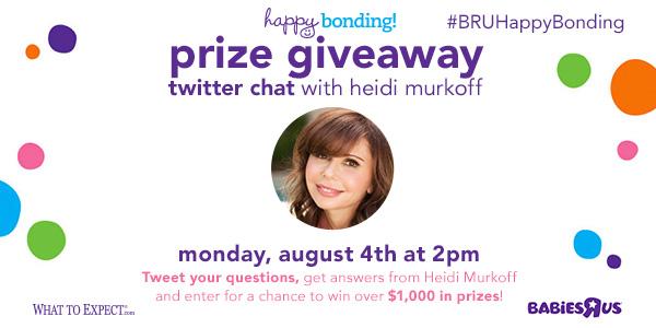 WhatToExpect's tweet photo. @BabiesRUs #BRUHappyBonding with @HeidiMurkoff 2PM ET today! Learn more: http://t.co/HyHbjXXela http://t.co/JduWjylia9