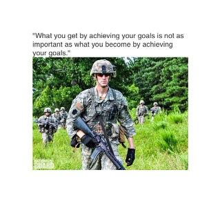 NFLHSPD's tweet photo. "What you get by achieving your goals is not as important as what you become by achieving your goals."
@NationalGuard http://t.co/3clUNantfo