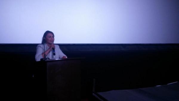 raghuvendras's tweet photo. Rani Mukerji at #Mardaani anthem launch. http://t.co/XWNM3KaeUy