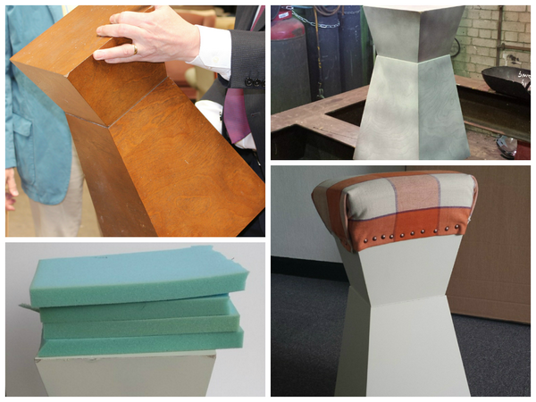 LondonEnergyLtd's tweet image. Upcycled! We revamped this @ReStoreCP stool last week. We used old fabric+ foam + upholstery nails+paint.