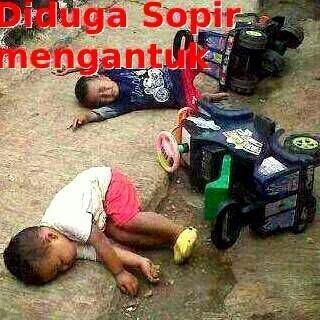 Jantekbols's tweet photo. Diduga sopir mengantu http://t.co/EgsrUtcEf0