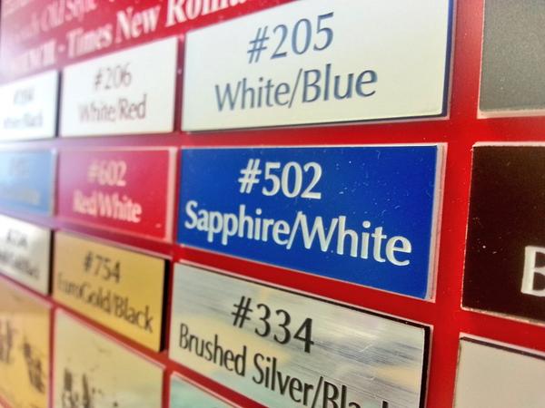 Can't decide on a #medium or #design for #laser #engraving? Check out our sample board for some #inspiration.