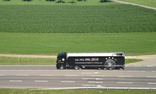 #WM2014 Truck bei uns zu Besuch #voxelair #heimsheim #Weltmeister