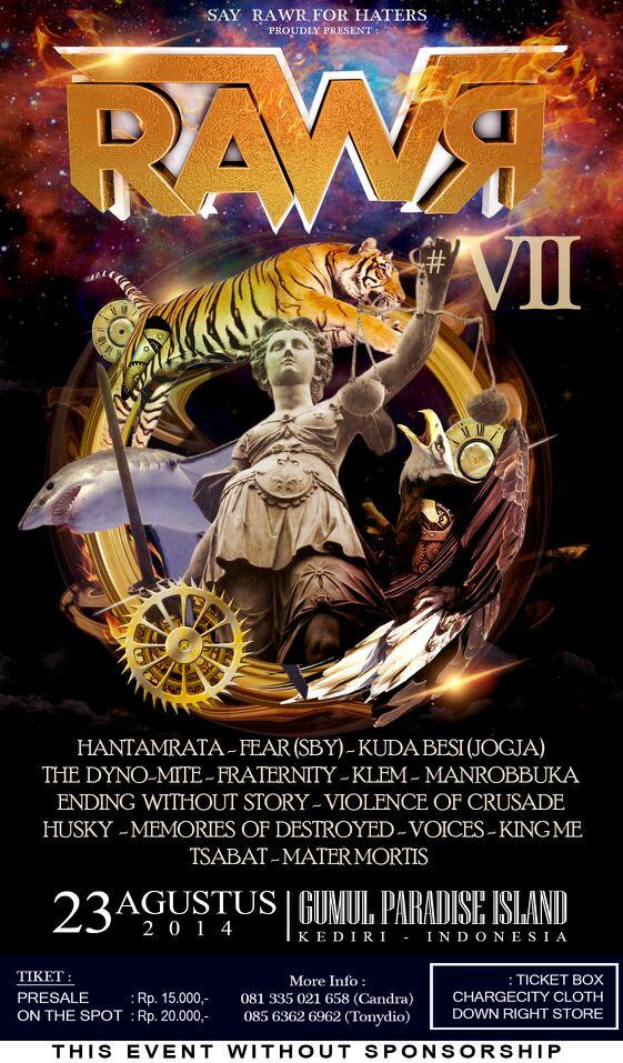 RAWR episode.7 !!! 23 Agustus 2014, Gumul Paradise Island, Kediri. Are you ready??  #Event #musik #DIY