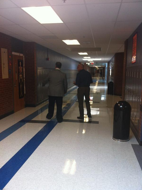 OKCPS's tweet photo. Taking a long walk down the hallways at #JeffersonMS #okfirstday #okcpsfirstday http://t.co/YY0K19TDJj