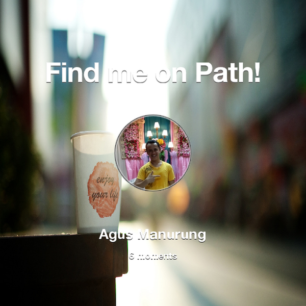porpez's tweet photo. Find me on #Path now! Go to: http://t.co/TMFYjYLayC! #thepersonalnetwork http://t.co/IAEW4xDgsc