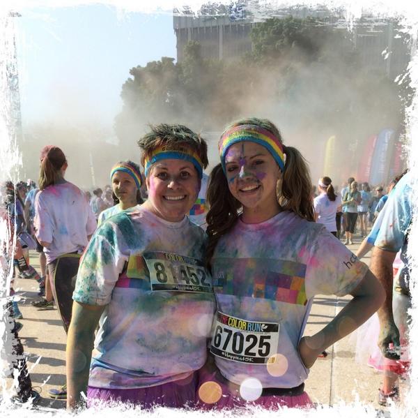 Walked #TheColorRun yesterday!! So much fun!