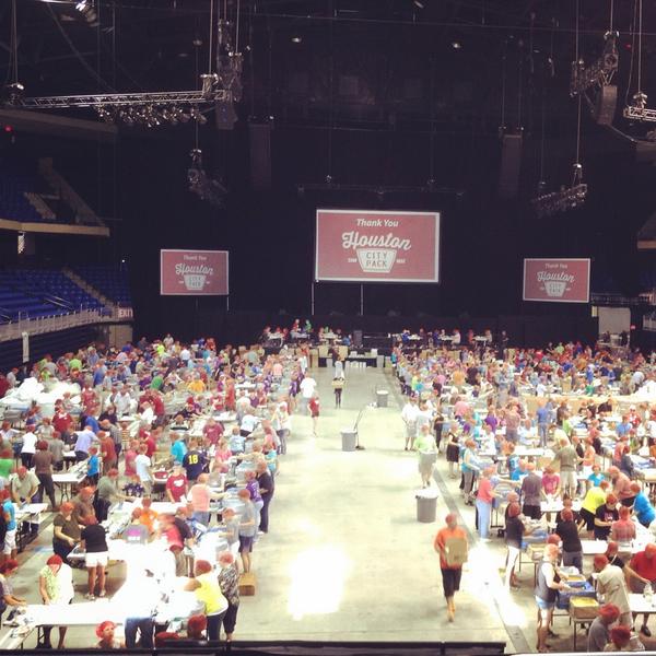 fmsc_org's tweet photo. Thanks to everyone in Houston who packed over 1.25 million meals this weekend! #weloveourvolunteers http://t.co/FuCiyP0zz1