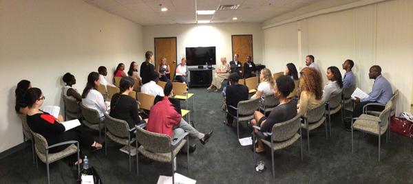 Great group of #interns here today with us speaking with #PublicHealth and #HealthPolicy leaders!