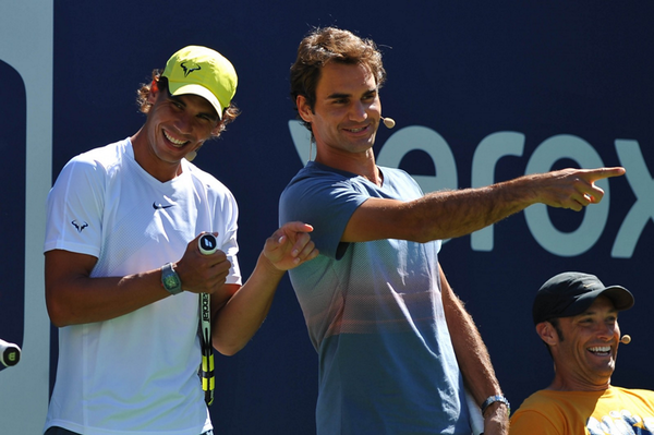 crazyfedfan's tweet photo. "Roger & Friends" Part 2 - pic 38 #Federer #Nadal #Fedal #KidsDayFun <3 http://t.co/X1R3uc5rEZ