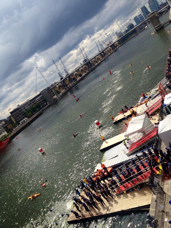 #LT2014 #swimsafetyteam #Royalvictoriadocks @wakeupdocklands @fanaticcom #standuppaddle #supuk #LondonTriathlon