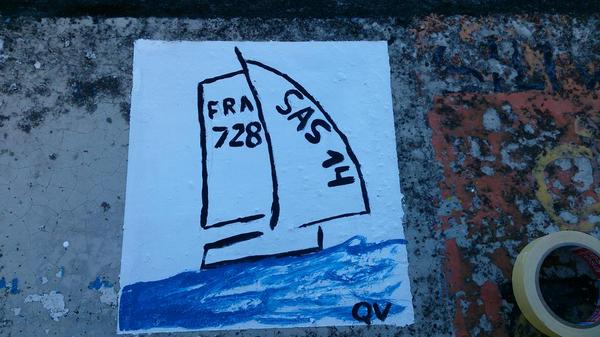 QuentinVlamynck's tweet image. La peinture à Horta c&apos;est fait! #SAS2014