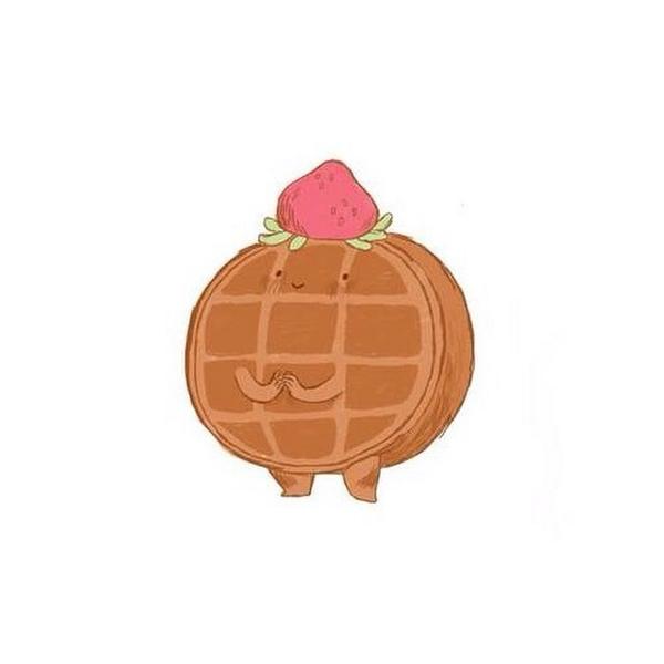 Look at the waffle, aww.