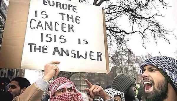 It is disgraceful that Europe's democracies allow #ISIS terrorists to demo in their cities! #WeAreN