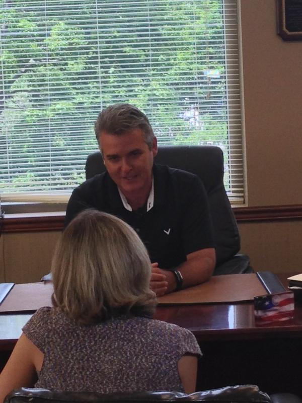 SteveMcNY's tweet photo. Being interviewed by channel 6 news about Cuomo's #CorruptionEruption #morelandgate http://t.co/V4Rzytb0PK