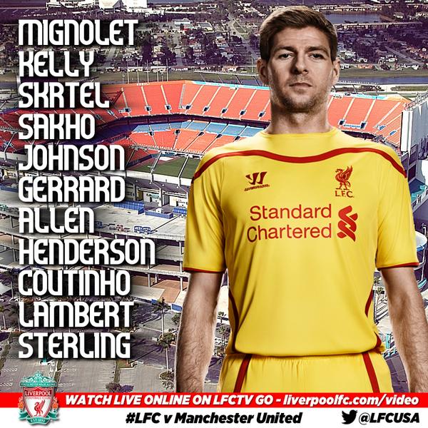 Preseason Match #7 | Liverpool FC vs. Manchester United | August 4 BuOr1udCYAEBxLE