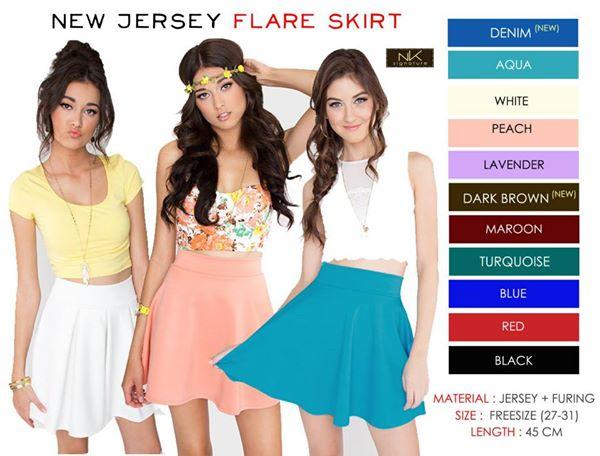 GFStyle_'s tweet photo. New jersey flare skirt 65000 http://t.co/4poOElk4Wr