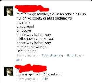 vbyindah's tweet photo. Hahaaaa.. RT @si_sableng Siapa ini yang kemaren ngirim .. Sumpah ngakak! http://t.co/gXi7M4ohVp