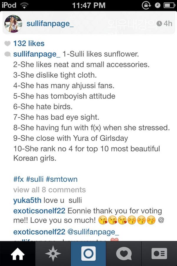 Exo_Lli's tweet photo. Oh!!! Our Sulli ^^ http://t.co/wxK8SEd9TU