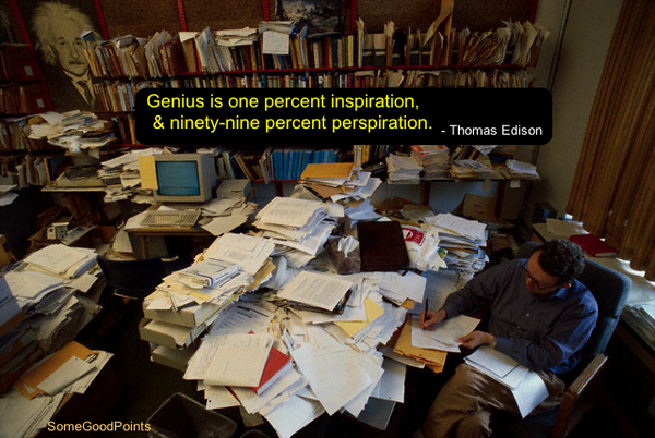 SomeGoodPoints's tweet image. Genius is one percent inspiration... #quotes #philosophy #philosophyquotes #thomasedison #inspiration #thoughts