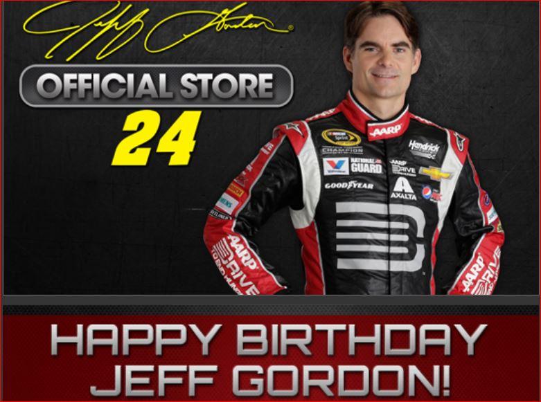 Happy Birthday to Mr. Jeff Gordon!  Hope your day was SUPER! 