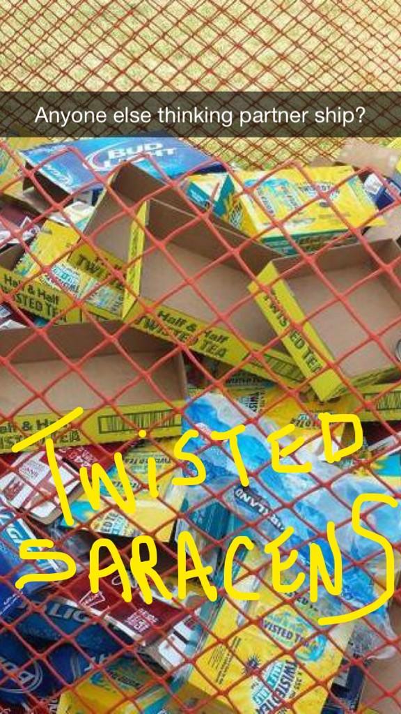 SaracensRugby's tweet photo. @TwistedTea our rugby club sold over 80 cases worth of the Tea this weekend at #snafu2014 #WeAreWorthy http://t.co/PJOfRvBwT2