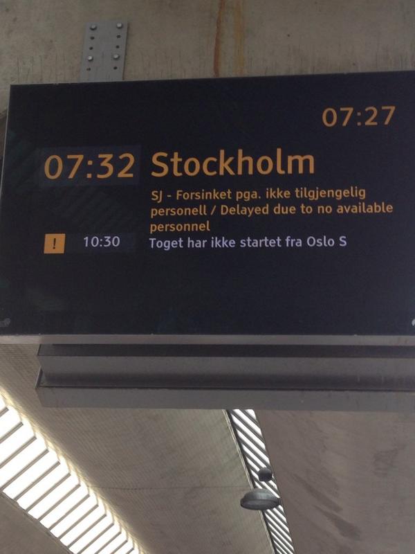 Allvarligt <a href="/SJ_AB/">SJ AB</a>  ! Åker Oslo - Linköping 4 ggr i månaden och det här är standard !!